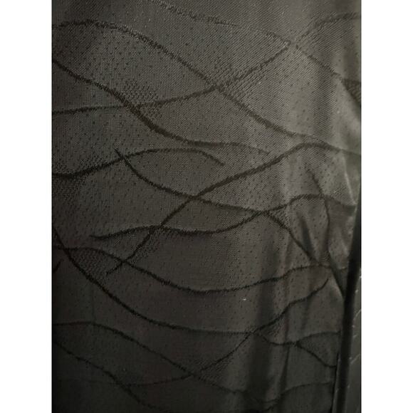 DONCASTER 100% Viscose Black Dress Tank Sparkle Line Design Satin Trim Sz XL - Picture 4 of 4